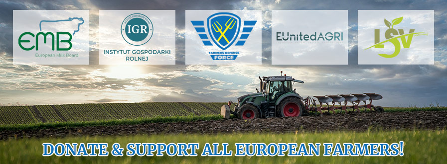 Banner: Donate & Support all European farmers!