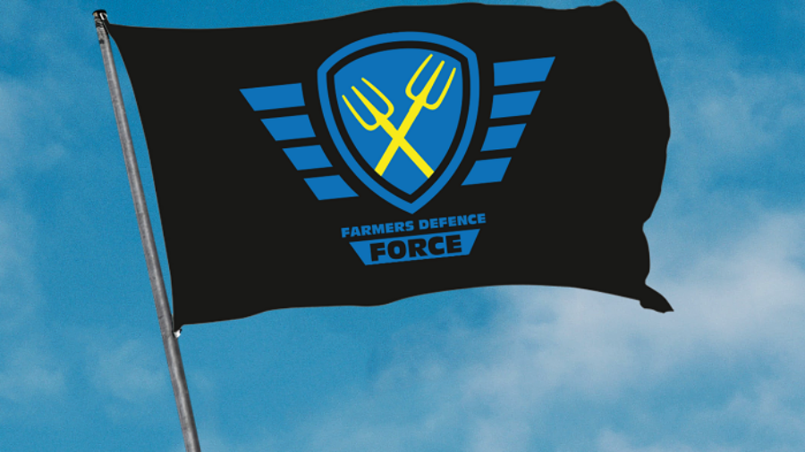 FDF vlag zwart